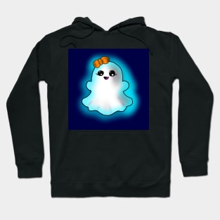 A Cute Little Ghost Girl With An Orange Bow! Hoodie